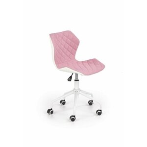 Кресло компьютерное HALMAR MATRIX 3, св. розовый / белый