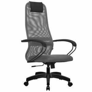 Кресло компьютерное Metta SU-B-8/подл. 130/осн. 001, Светло-серый/Светло-серый