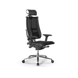 Кресло Metta Y 4DF - YM 93 + Infinity, кресло офисное, кресло компьютерное, кресло для дома и офиса, кресло Metta (Черный)