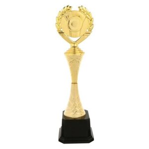 Кубок 178B, наградная фигура, золото, подставка пластик, 45 12,5 10,5 см.