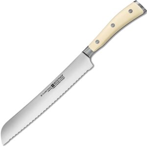 Кухонный нож для хлеба Wuesthof 20 см, кованая молибден-ванадиевая нержавеющая сталь X50CrMoV15, 1040431020