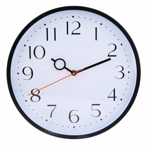LADECOR CHRONO Часы настенные круглые, пластик, d30 см, 1xAA, оправа цвет золотой, арт. 06-12