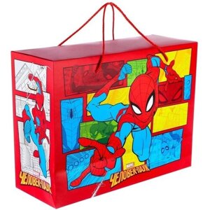 MARVEL Пакет-коробка, 40 х 30 х 15 см, Человек-паук