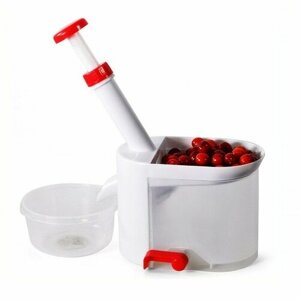 Машинка для удаления косточек из вишни, отделитель косточек, белого/красного цвета