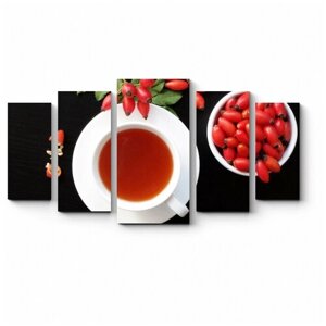 Модульная картина Барбарисовый чай 170x94