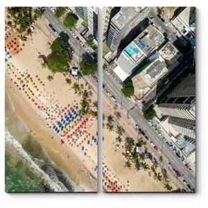 Модульная картина Бразильский пляж40x40