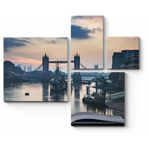 Модульная картина Лондон, сошедший со страницы книги 72x60