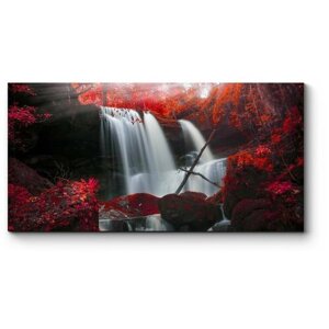 Модульная картина Осенний водопад в Таиланде 170x85
