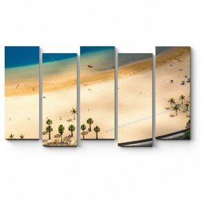 Модульная картина Песчаный пляж с высоты птичьего160x92