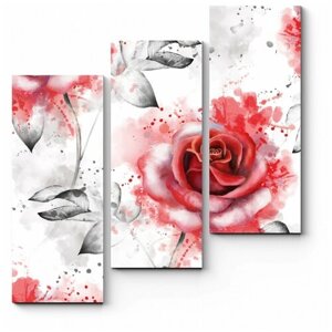 Модульная картина Розы прекрасные 100x107