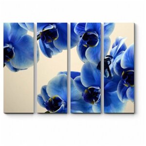 Модульная картина Синие орхидеи 130x98