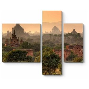 Модульная картина сказки баган Мьянма руины120x99