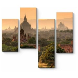 Модульная картина сказки баган Мьянма руины94x88