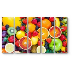 Модульная картина Сочные фрукты100x60