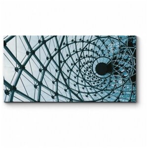 Модульная картина Стеклянный купол бизнес-центра 150x75