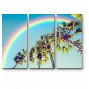 Модульная картина Тропическая радуга 70x50