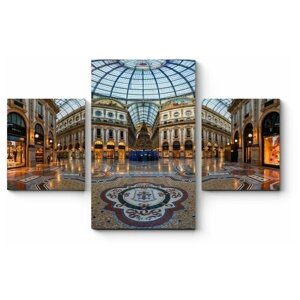 Модульная картина Внутри галереи Виктора Эммануила, Милан130x85