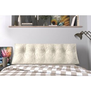 Набивное изголовье-подушка для кровати Mr. Mattress Soft XXL 140x50 Milk