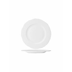 Набор из 6 мелких тарелок "Afrodyta" круглая, 27х27х2,2 см, белый, фарфор, Lubiana, 2638-white