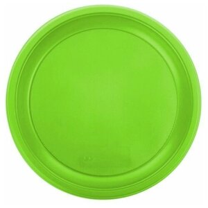 Набор одноразовых тарелок пластик 16,5 см, 20 шт, зеленые
