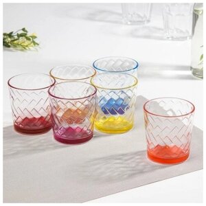Набор стаканов «Джем», 250 мл, 6 шт, цвет и форма микс