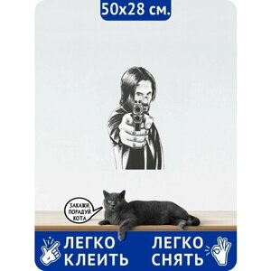 Наклейки интерьерные на стену для декора - Киану Ривз, Keanu Reeves, актер, продюсер