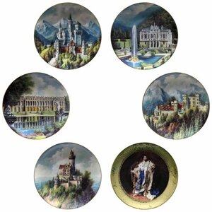 Наследство сказочного короля полная серия коллекционных декоративных настенных винтажных тарелок