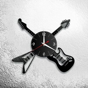 Настенные часы с изображением гитары