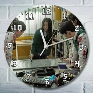 Настенные часы УФ с рисунком дорамы Jigeum uri hakgyoneun - 3994