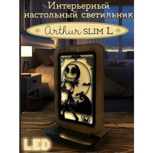 Ночник ARTHUR SLIM L с узором "мультфильмы Кошмар перед Рождеством (Джек, Салли, Тим Бёртон) - 2072"