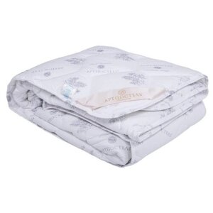 Одеяло АртПостель Premium Тик/Бамбук, легкое, 172 х 205 см, белый с логотипом