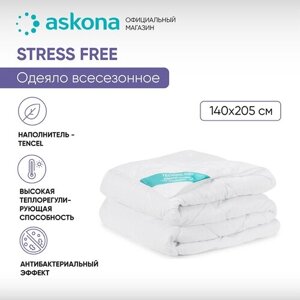 Одеяло Аскона Stress Free, всесезонное, 140 х 205 см, белый