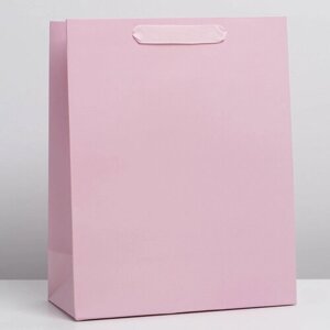 Пакет ламинированный "Розовый", M 26*32*12 см, 1 шт