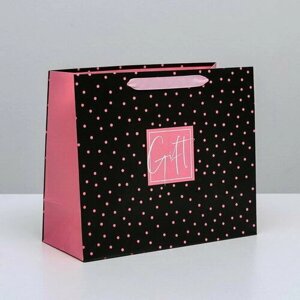 Пакет подарочный ламинированный горизонтальный, упаковка, Gift, ML 27 x 23 x 11.5 см