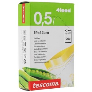 Пакеты Tescoma 4food 897020, 19 х 12 см, 0.5 л, 20 шт.