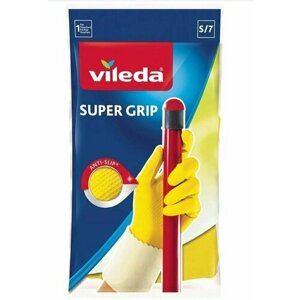 Перчатки Виледа Супер Грип с хлопком размер S (Vileda Super Grip)