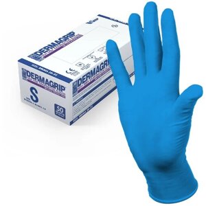 Перчатки WRP Dermagrip High Risk, 25 пар, размер S, цвет синий