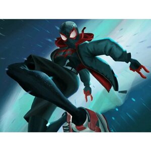 Плакат, постер на бумаге Spider-Man: Into the Spider-Verse/Человек Паук: Через вселенные/комиксы/мультфильмы. Размер 60 х 84 см
