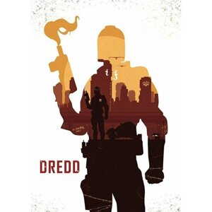 Плакат, постер на бумаге Судья Дредд (Dredd, 2012г). Размер 21 на 30 см