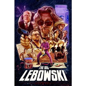 Плакат, постер на бумаге The Big Lebowski/Большой Лебовски. Размер 21 х 30 см