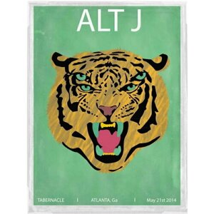 Плакат, постер на холсте Alt-J/музыкальные/поп исполнитель/артист/поп-звезда/группа. Размер 21 х 30 см