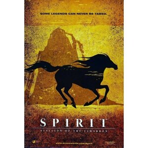 Плакат, постер на холсте Спирит: Душа прерий (Spirit: Stallion of the Cimarron, 2002г). Размер 30 х 42 см