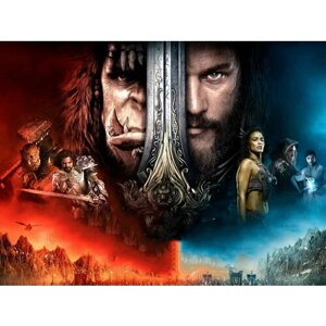 Плакат, постер на холсте World of Warcraft/игровые/игра/компьютерные герои персонажи. Размер 30 х 42 см