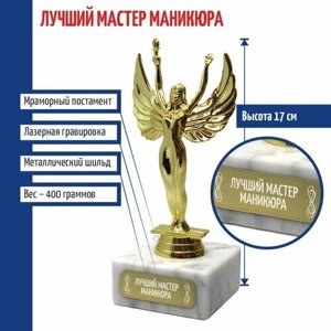 Подарки Статуэтка Ника "Лучший мастер маникюра"17 см)