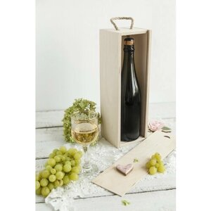 Подарочная коробка деревянная для вина, шампанского, Мануфактура стружка