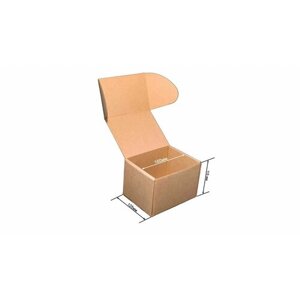 Подарочные крафтовые коробки из микрогофрокартона для подарка и упаковки. Размер 160х125х115 мм, в упаковке 50 шт.