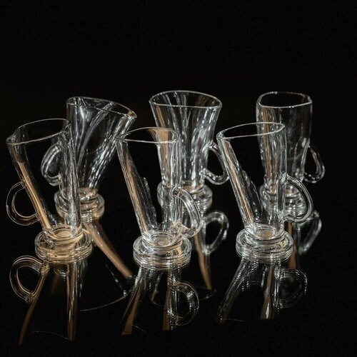 Подарочный набор - шесть кофейных бокалов Айриш (для глинтвейна, чая, кофе) серии Хмельное стекло