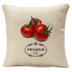 Подушка CoolPodarok Pradam pomidori. Продам помидоры
