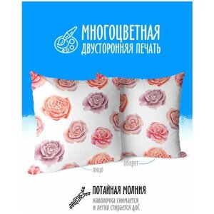 Подушка декоративная Цветы Розы мелкие