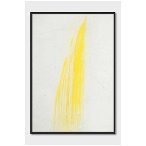 Постер для интерьера Postermarkt, 40х50 см в черной рамке, Желтый #4